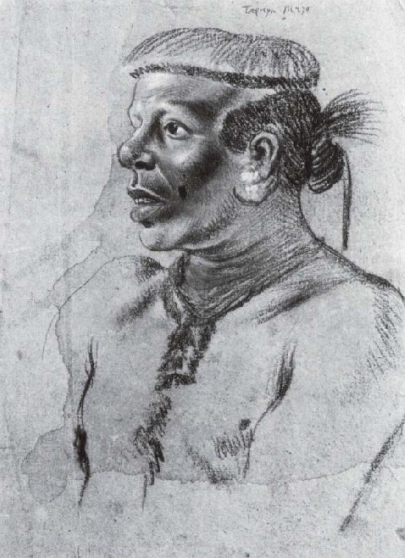 Albert van der Eeckhout Tapuya Indianer Sweden oil painting art